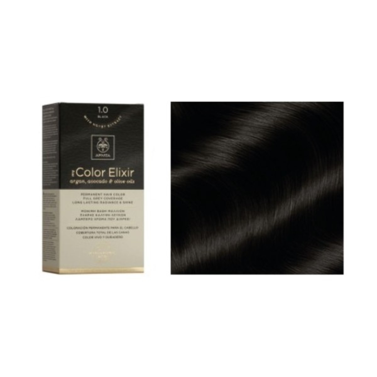 APIVITA COLOR ELIXIR 1.0 NEGRO COLORACIÓN PERMANENTE