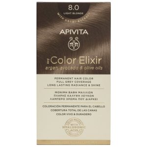 APIVITA COLOR ELIXIR 8.0 RUBIO CLARO COLORACIÓN PERMANENTE